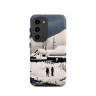 Snow at Nipponmatsu Hiroaki Takahashi Samsung Case, Galaxy S23 / Matte, Smartphone Case Snow Covered Village Scene