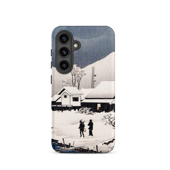 Snow at Nipponmatsu - Hiroaki Takahashi Samsung Case, Galaxy S24 / Matte, Smartphone Nature-themed Protective Case