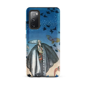 Soldier Summoning Birds - Kay Nielsen Phone Case Samsung Galaxy S20 Fe / Matte Phone Case Illustrated Design Figure Black White Cape