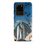 Soldier Summoning Birds - Kay Nielsen Phone Case Samsung Galaxy S20 Ultra / Matte Phone Case Illustrated Design Figure Black White Cape