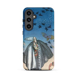 Soldier Summoning Birds - Kay Nielsen Samsung Case, Galaxy S24 Plus / Matte, Smartphone Whimsical Case Bearded Man Cloak Starry Sky
