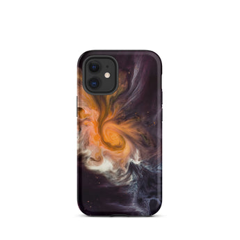 Space Story - Interstellar Nebula Iphone Case, 12 Mini / Matte, Black Phone Case Abstract Design