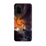 Space Story - Interstellar Nebula Samsung Case, Galaxy S20 Plus / Matte, Smartphone Encased Protective Cover Vibrant Orange Purple Black
