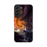 Space Story - Interstellar Nebula Samsung Case, Galaxy S22 Plus / Matte, Smartphone Case Orange White Dark Purple Abstract Design