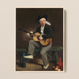 The Spanish Singer - Edouard Manet Art Print / Canvas, 12x16’’ / 31x41cm / Natural Frame, Posters Prints & Visual Artwork, Toby Leon