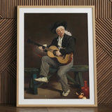 The Spanish Singer - Edouard Manet Art Print / Canvas, 24x32’’ / 61x81cm / Natural Frame / Matboard, Posters Prints & Visual Artwork, Toby