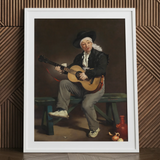 The Spanish Singer - Edouard Manet Art Print / Canvas, 24x32’’ / 61x81cm / White Frame / Matboard, Posters Prints & Visual Artwork, Toby