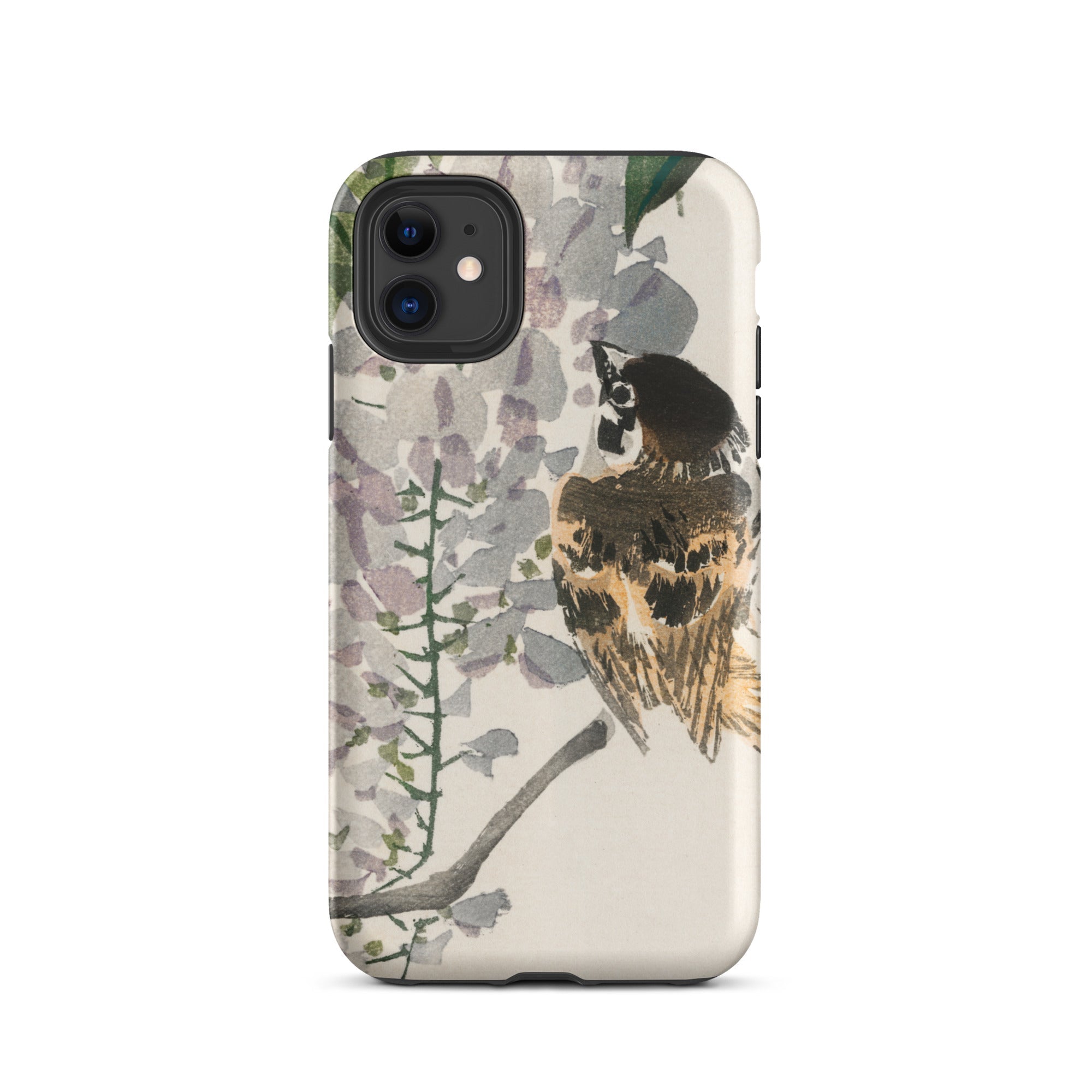 Sparrow on a Branch Kōno Bairei Meiji Bird Iphone Case, 11 / Matte, Bird Wisteria Phone Case