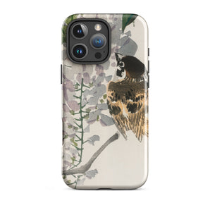 Sparrow on a Branch - Kōno Bairei Meiji Bird Iphone Case, 16 Pro Max / Matte, Bird-themed Iphone Case