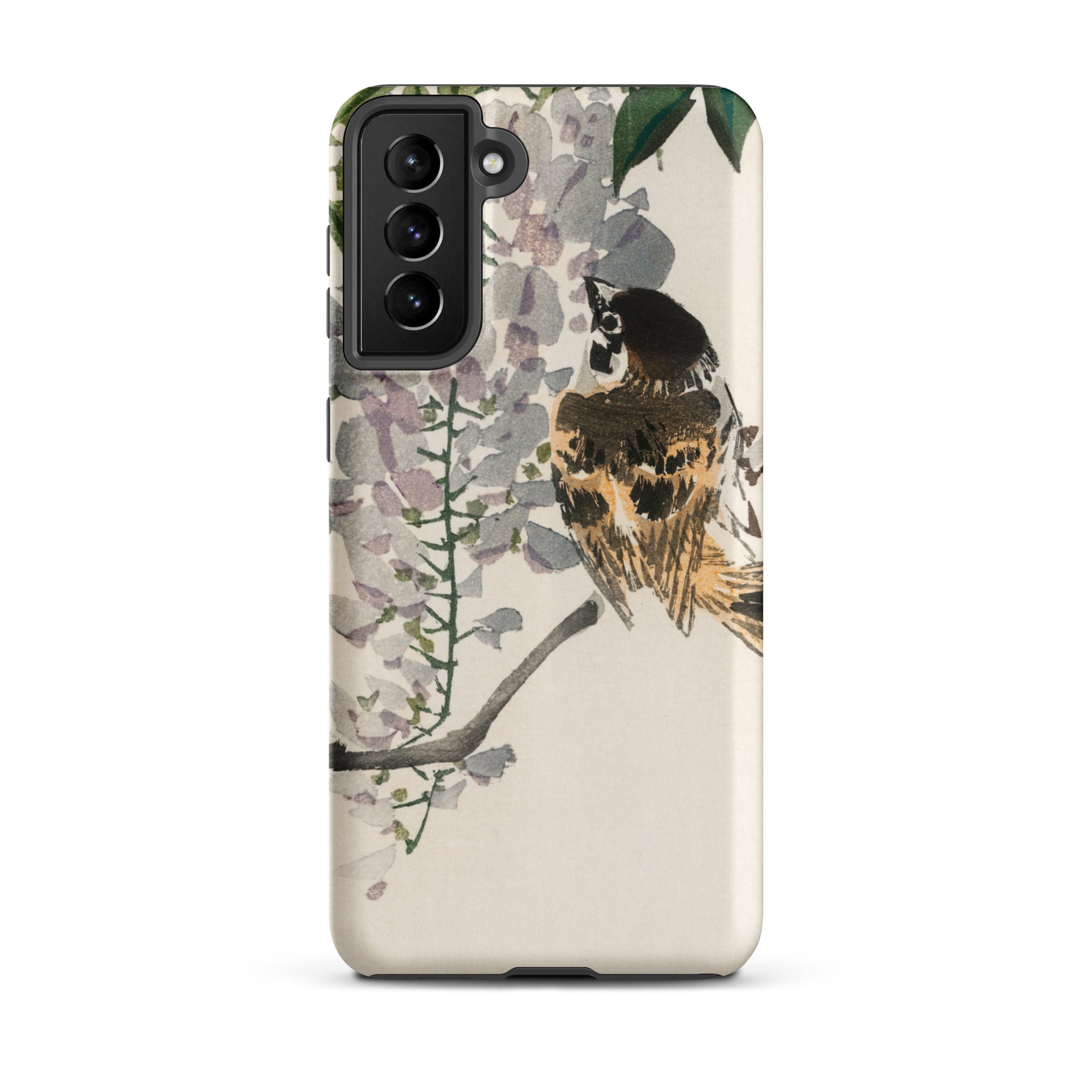 Sparrow on a Branch Kōno Bairei Meiji Bird Samsung Case, Galaxy S21 Plus / Matte, Phone Case Painted Bird Branch Flowers