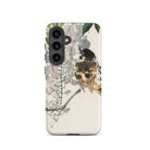 Sparrow on a Branch Kōno Bairei Meiji Bird Samsung Case, Galaxy S24 / Matte, Phone Case Artistic Depiction Bird Perched Branch Flowers