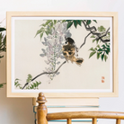 Sparrow on a Branch - Kōno Bairei Meiji Era Art Print Posters Prints & Visual Artwork