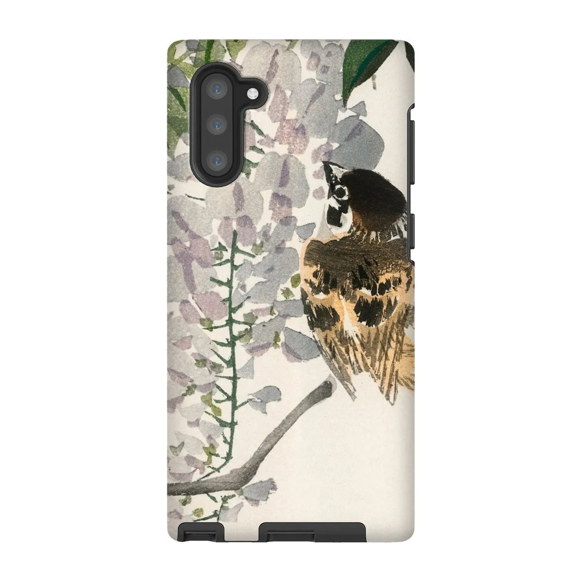 Sparrow On a Branch - Meiji Bird Phone Case - Kōno Bairei - Samsung Galaxy Note 10 / Matte - Mobile Phone Cases