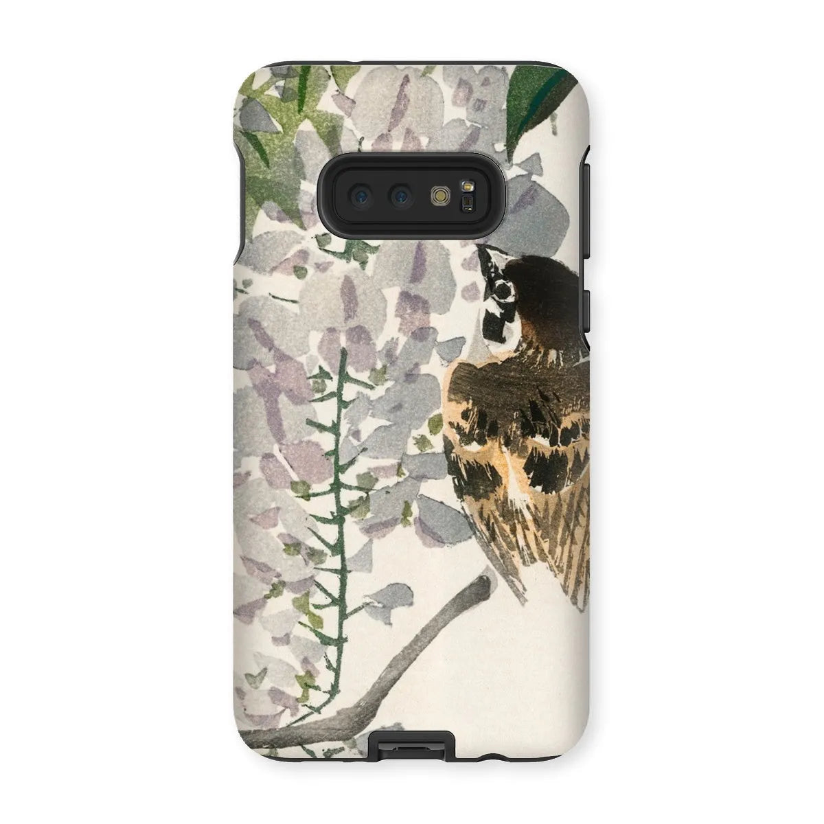 Sparrow On a Branch - Meiji Bird Phone Case - Kōno Bairei - Samsung Galaxy S10e / Matte - Mobile Phone Cases