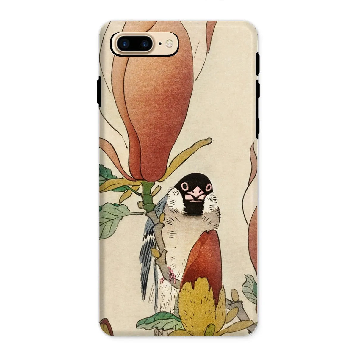 Sparrow On Magnolia - Kachō-e Art Phone Case - Ohara Koson - Iphone 8 Plus / Matte - Mobile Phone Cases - Aesthetic Art
