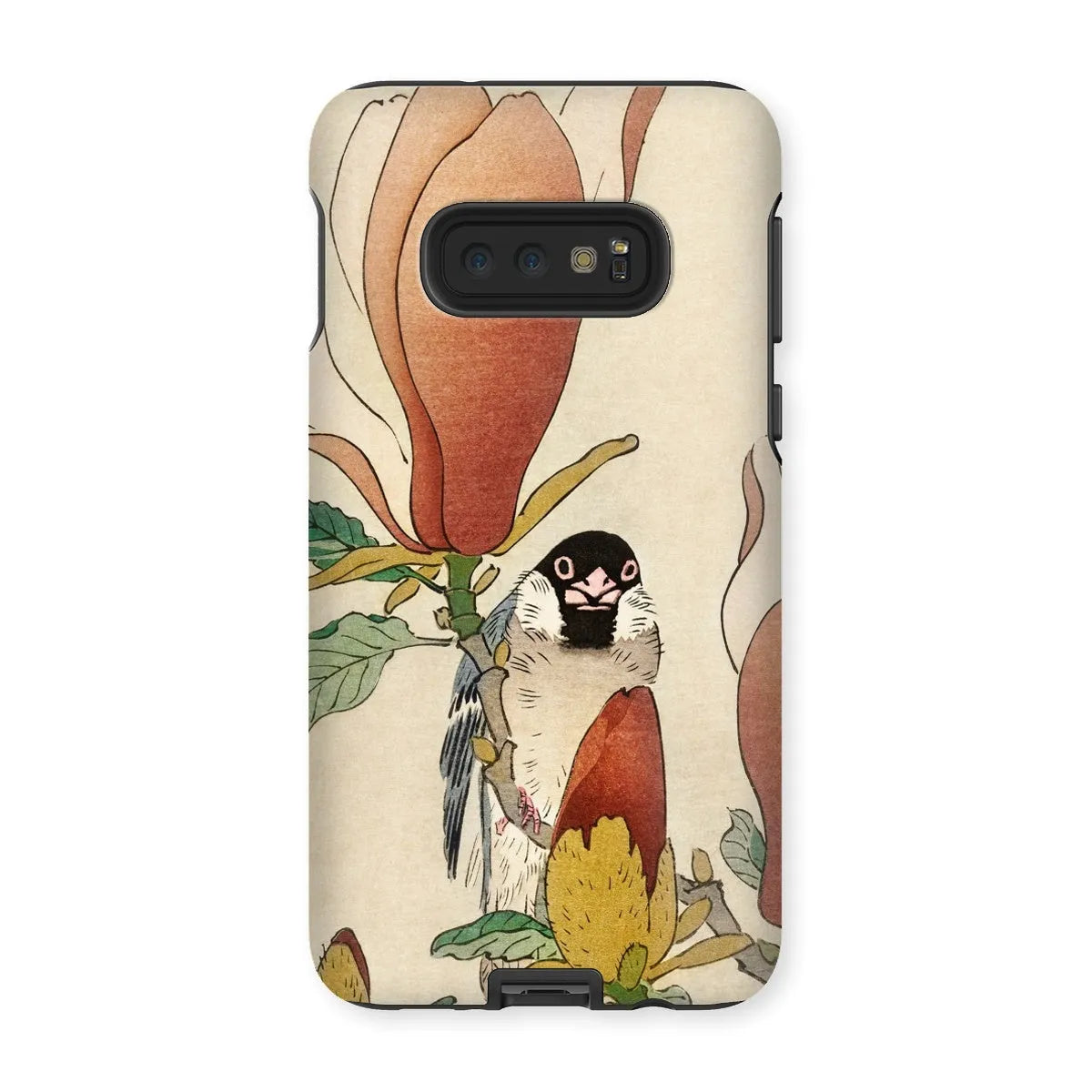 Sparrow On Magnolia - Kachō-e Art Phone Case - Ohara Koson - Samsung Galaxy S10e / Matte - Mobile Phone Cases