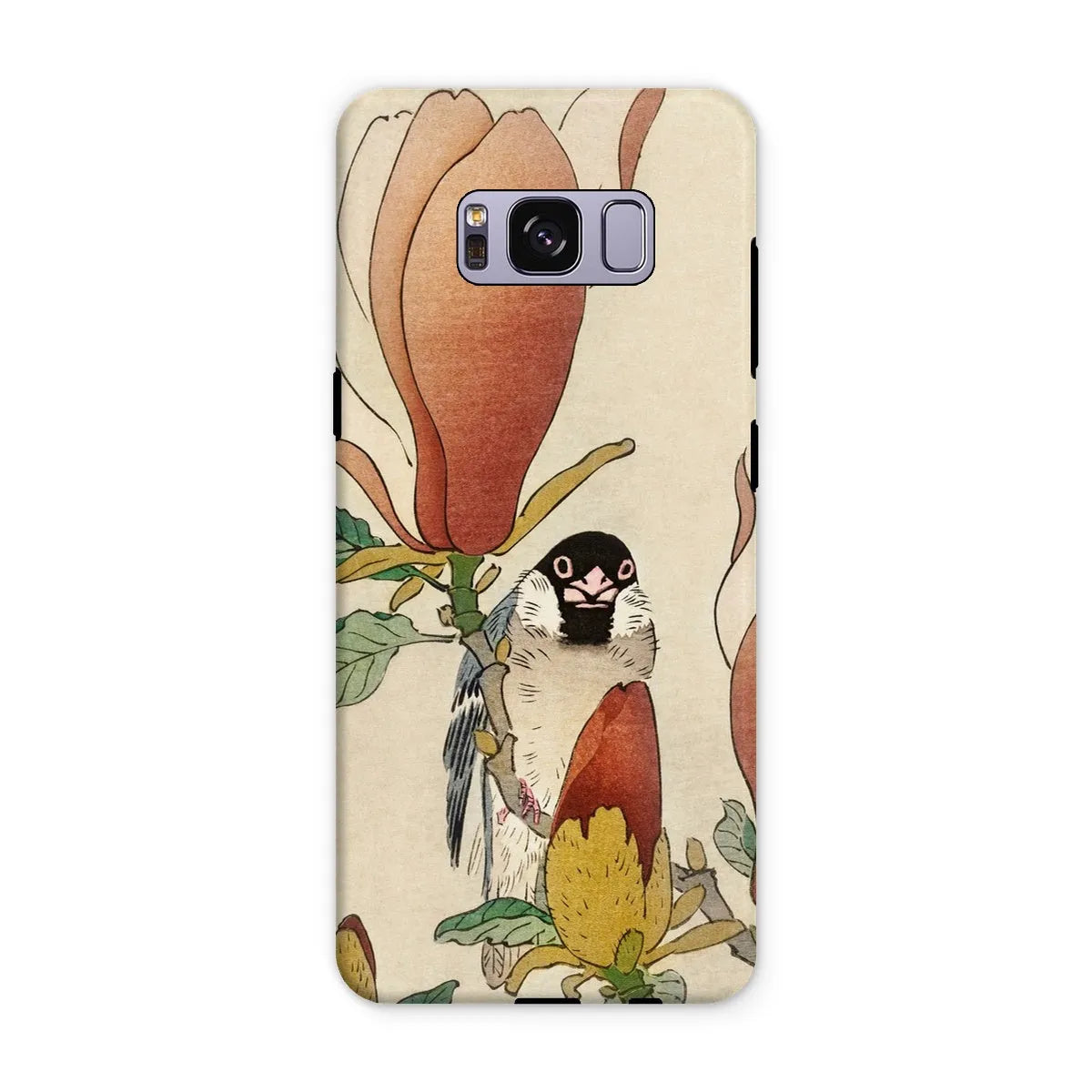 Sparrow On Magnolia - Kachō-e Art Phone Case - Ohara Koson - Samsung Galaxy S8 Plus / Matte - Mobile Phone Cases