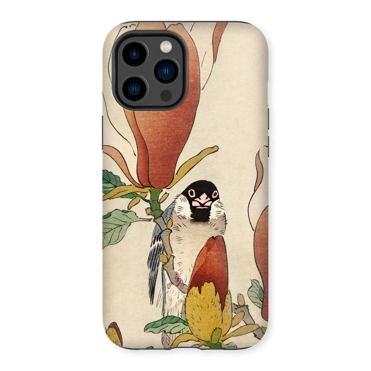 Sparrow On Magnolia - Kachō-e Art Phone Case - Ohara Koson - Iphone 14 Pro Max / Matte - Mobile Phone Cases