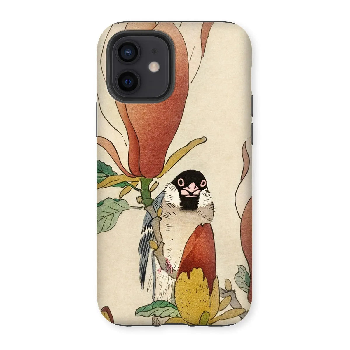 Sparrow On Magnolia - Kachō-e Art Phone Case - Ohara Koson - Iphone 12 / Matte - Mobile Phone Cases - Aesthetic Art