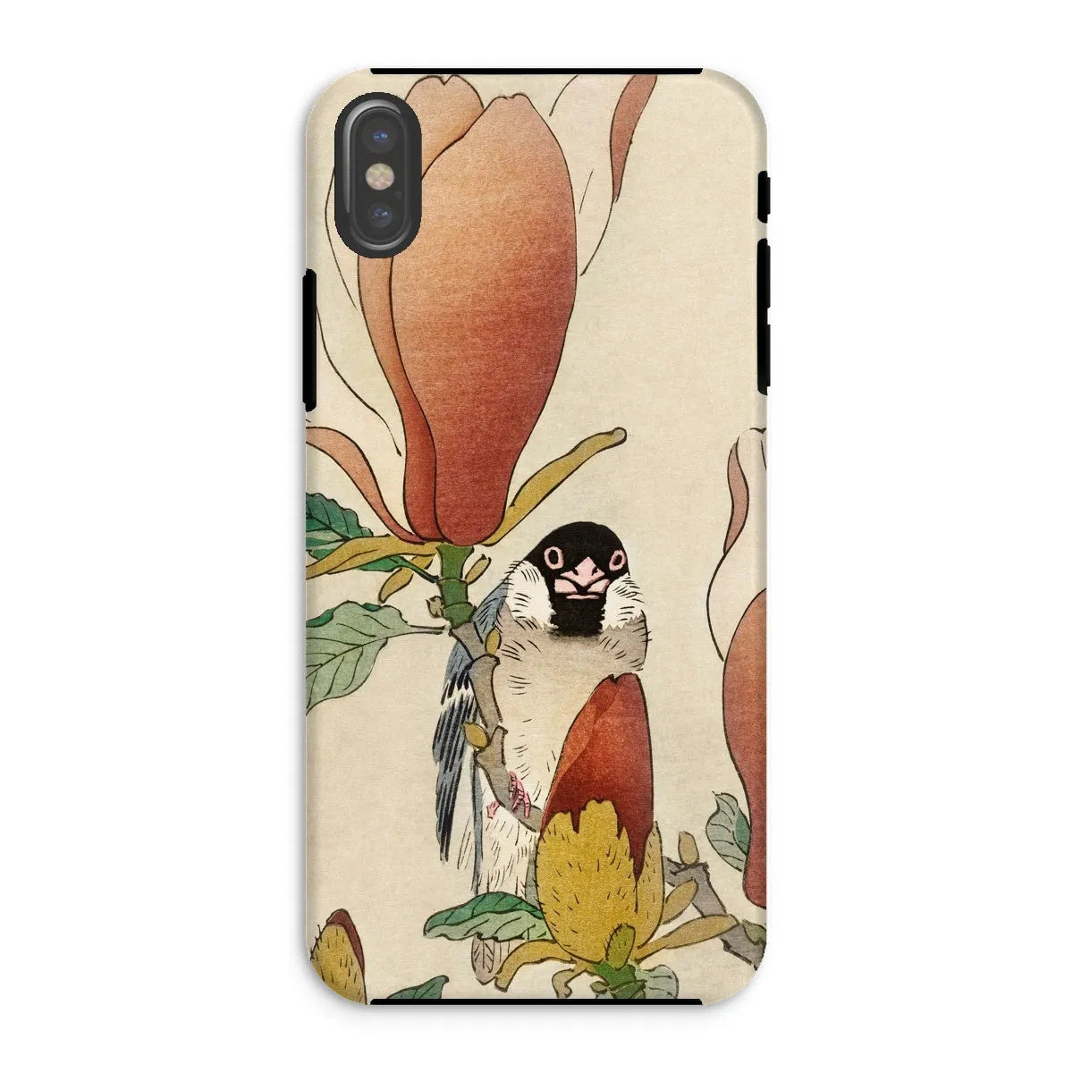Sparrow On Magnolia - Kachō-e Art Phone Case - Ohara Koson - Iphone Xs / Matte - Mobile Phone Cases - Aesthetic Art