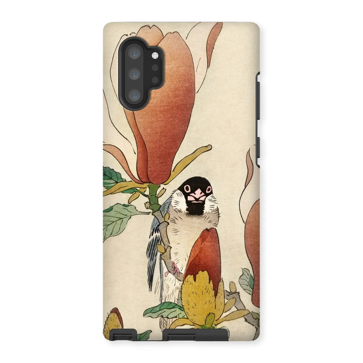 Sparrow On Magnolia - Kachō-e Art Phone Case - Ohara Koson - Samsung Galaxy Note 10p / Matte - Mobile Phone Cases
