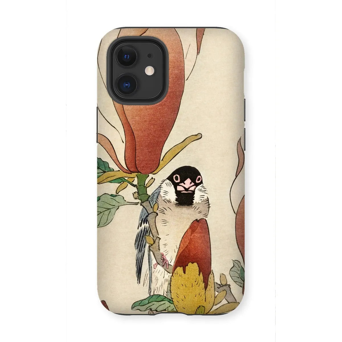 Sparrow On Magnolia - Kachō-e Art Phone Case - Ohara Koson - Iphone 12 Mini / Matte - Mobile Phone Cases - Aesthetic Art