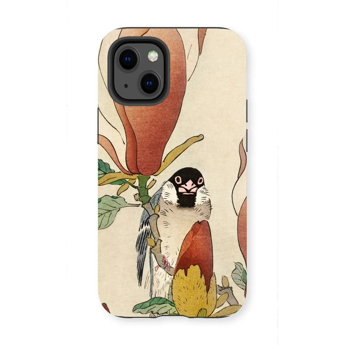 Sparrow On Magnolia - Kachō-e Art Phone Case - Ohara Koson - Iphone 13 Mini / Matte - Mobile Phone Cases - Aesthetic Art