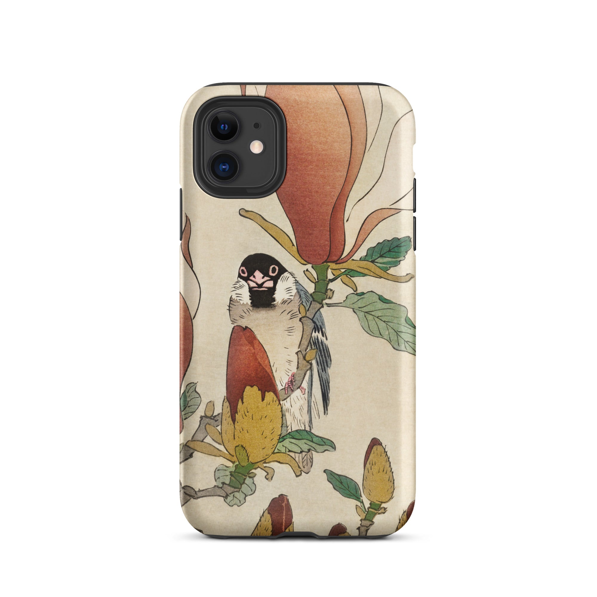 Sparrow on Magnolia Ohara Koson Kachō e Iphone Case, 11 / Matte, Bird Magnolia Flower Phone Case