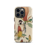 Sparrow on Magnolia - Ohara Koson Kachō-e Iphone Case, 13 Pro / Matte, Bird Flower Patterned Phone Case