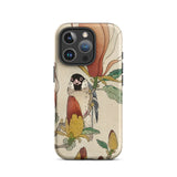Sparrow on Magnolia - Ohara Koson Kachō-e Iphone Case, 16 Pro / Matte, Bird Flower Patterned Phone Case