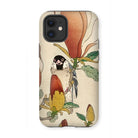 Sparrow on Magnolia - Ohara Koson Kachō-e Iphone Case - 12 Mini / Matte