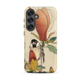 Sparrow on Magnolia - Ohara Koson Kachō-e Phone Case, Samsung Galaxy S25 Plus / Matte, Mobile Cases, Toby Leon