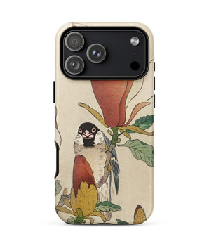 Iphone 17 Pro Max / Matte Sparrow on Magnolia - Ohara Koson Kachō-e Phone Case, Koson’s Mesmerizing, Artistry
