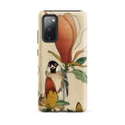 Sparrow on Magnolia Ohara Koson Kachō e Samsung Case, Galaxy S20 Fe / Matte, Smartphone Case Beige Background Japanese Woodblock Print Bird