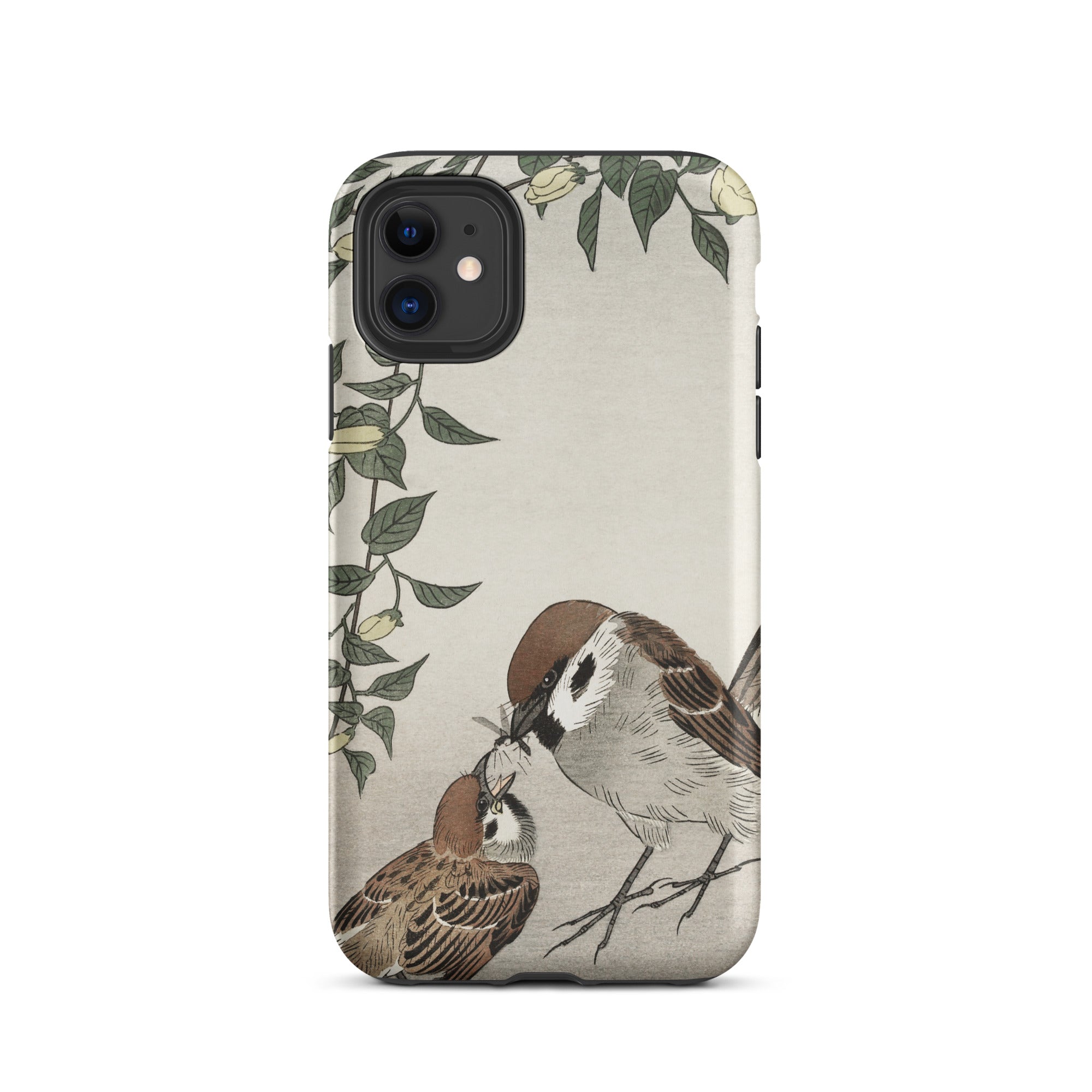 Sparrows Feeding Ohara Koson Japanese Bird Iphone Case, 11 / Matte, Bird Themed Phone Case