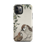 Sparrows Feeding - Ohara Koson Japanese Bird Iphone Case, 11 Pro / Matte, Bird-themed Smartphone Case