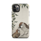 Sparrows Feeding Ohara Koson Japanese Bird Iphone Case, 11 Pro Max / Matte, Bird Themed Iphone Case