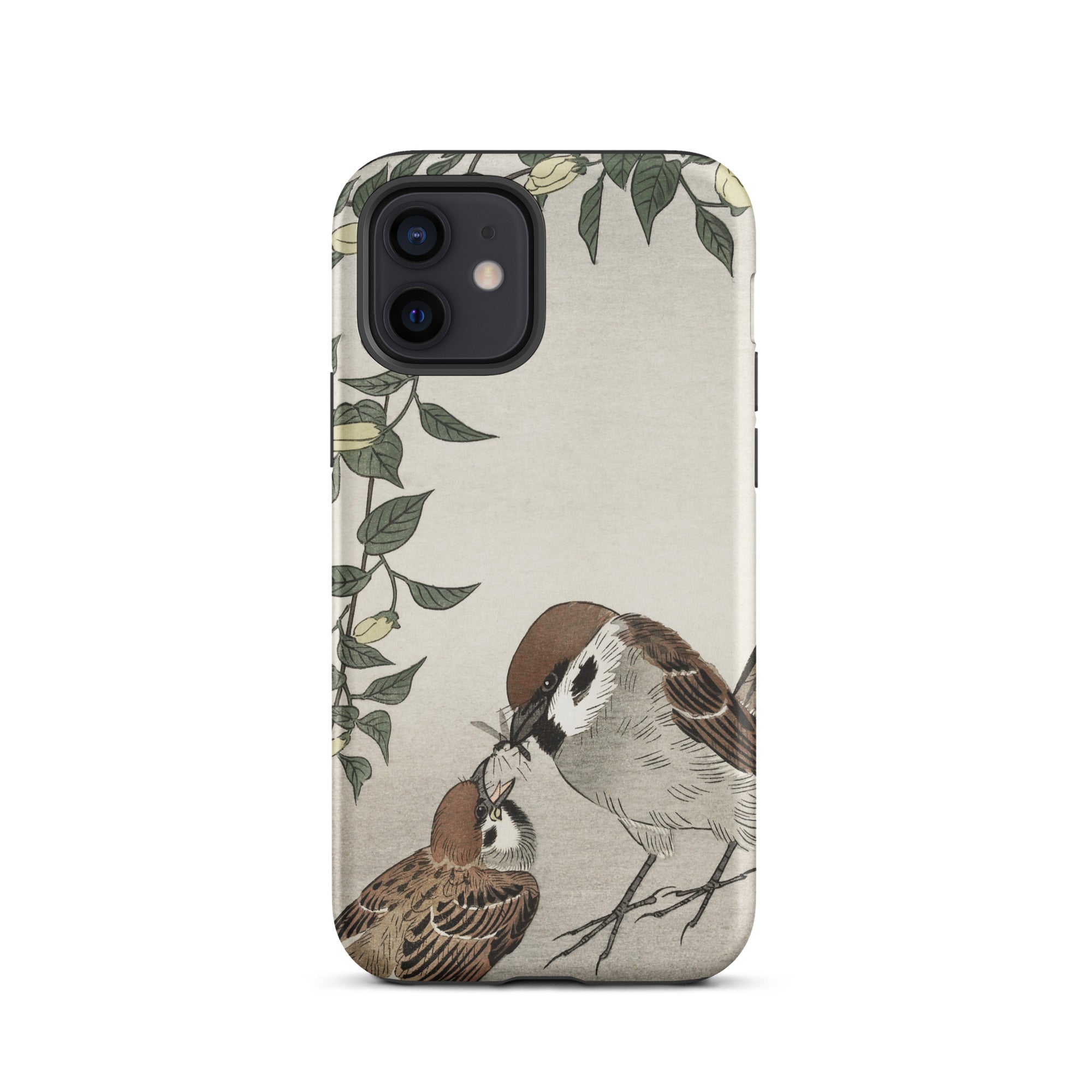 Sparrows Feeding Ohara Koson Japanese Bird Iphone Case, 12 / Matte, Bird Themed Phone Case