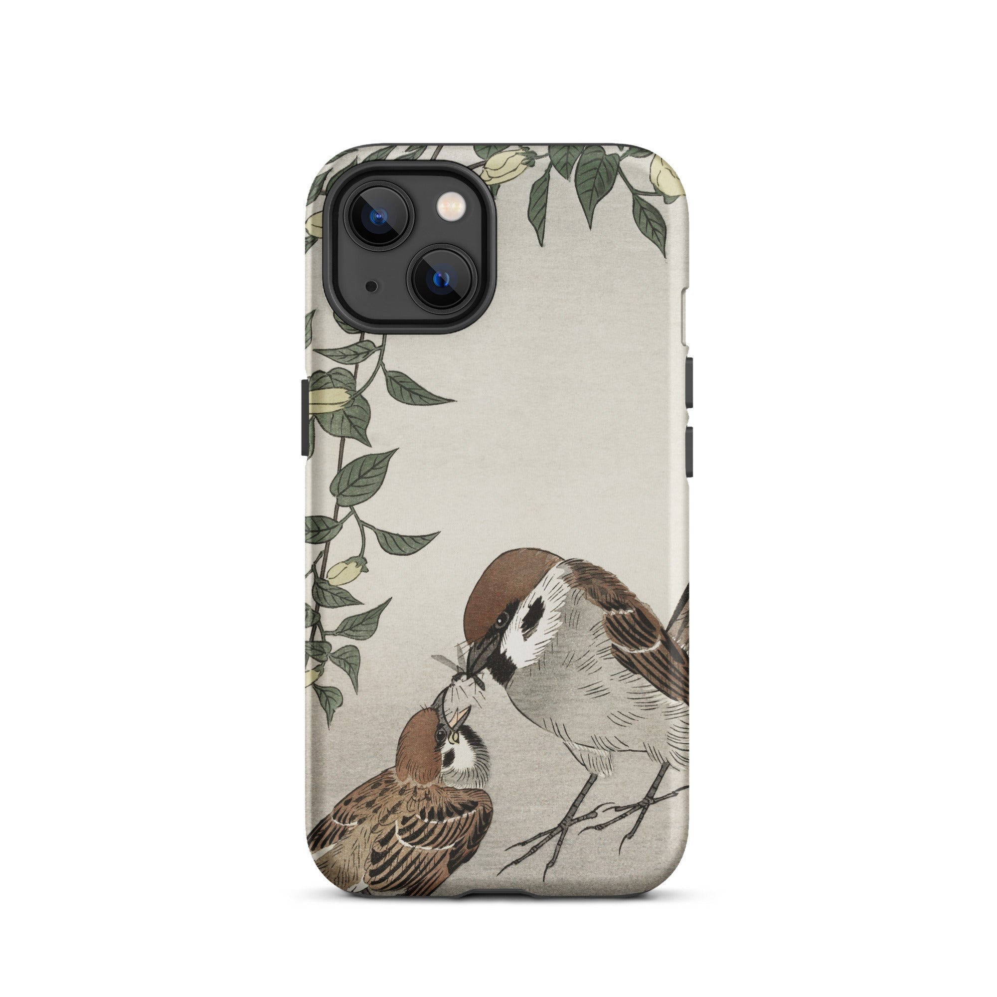 Sparrows Feeding Ohara Koson Japanese Bird Iphone Case, 13 / Matte, Bird Themed Phone Case