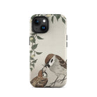 Sparrows Feeding Ohara Koson Japanese Bird Iphone Case, 15 / Matte, Bird Themed Phone Case