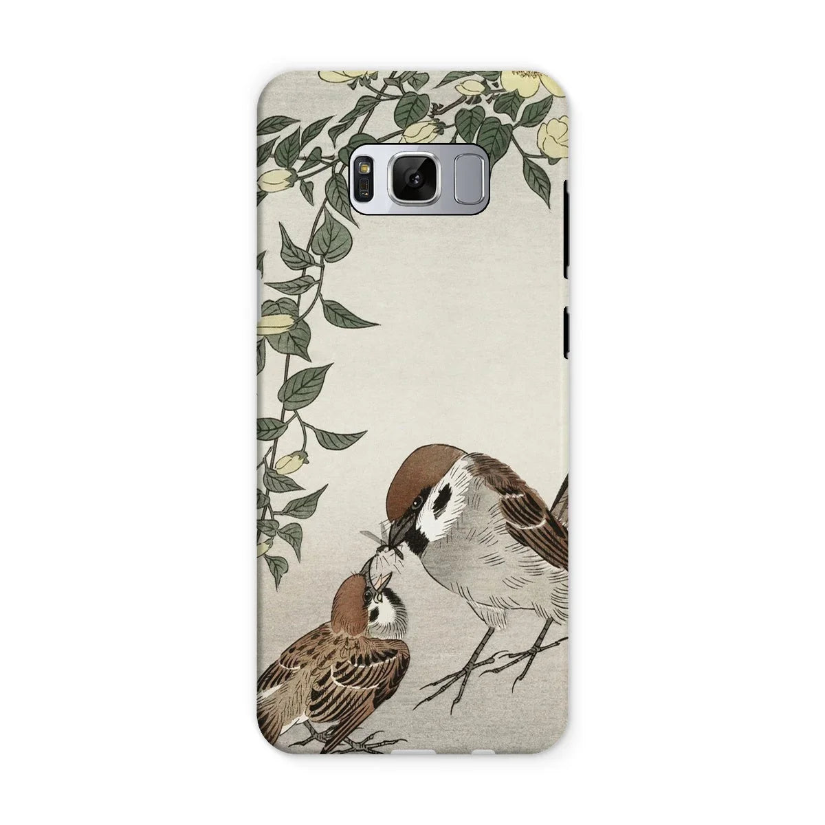 Sparrows Feeding - Ohara Koson Japanese Bird Iphone Case Mobile Phone Cases