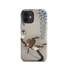 Sparrows and Wisteria Ohara Koson Shin Hanga Iphone Case, 12 / Matte, Bird Themed Phone Case