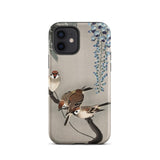 Sparrows and Wisteria - Ohara Koson Shin-hanga Iphone Case, 12 / Matte, Bird-themed Phone Case