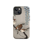 Sparrows and Wisteria Ohara Koson Shin Hanga Iphone Case, 14 / Matte, Bird Themed Phone Case