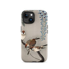 Sparrows and Wisteria Ohara Koson Shin Hanga Iphone Case, 15 / Matte, Bird Themed Phone Case