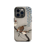 Sparrows and Wisteria - Ohara Koson Shin-hanga Phone Case Iphone 14 Pro / Matte Bird-themed Iphone Case Ohara Koson, Koson-inspired Case,