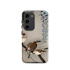 Sparrows and Wisteria Ohara Koson Shin Hanga Samsung Case, Galaxy S23 / Matte, Smartphone Case Traditional Japanese Style Painting Sparrows