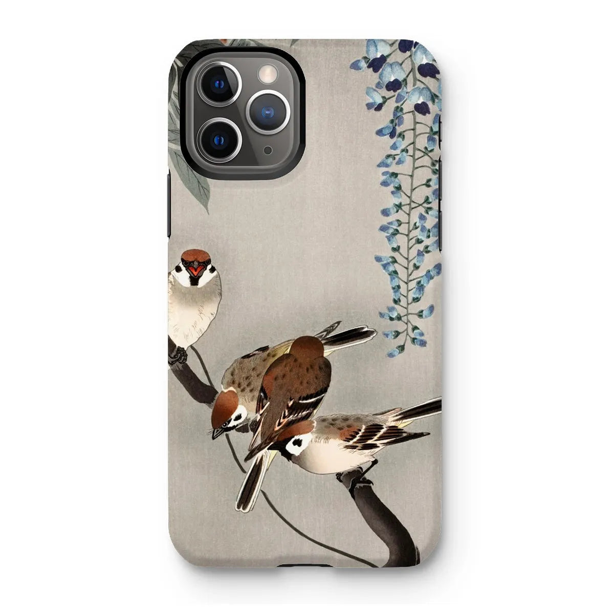 Sparrows And Wisteria - Shin-hanga Art Phone Case - Ohara Koson - Iphone 11 Pro / Matte - Mobile Phone Cases