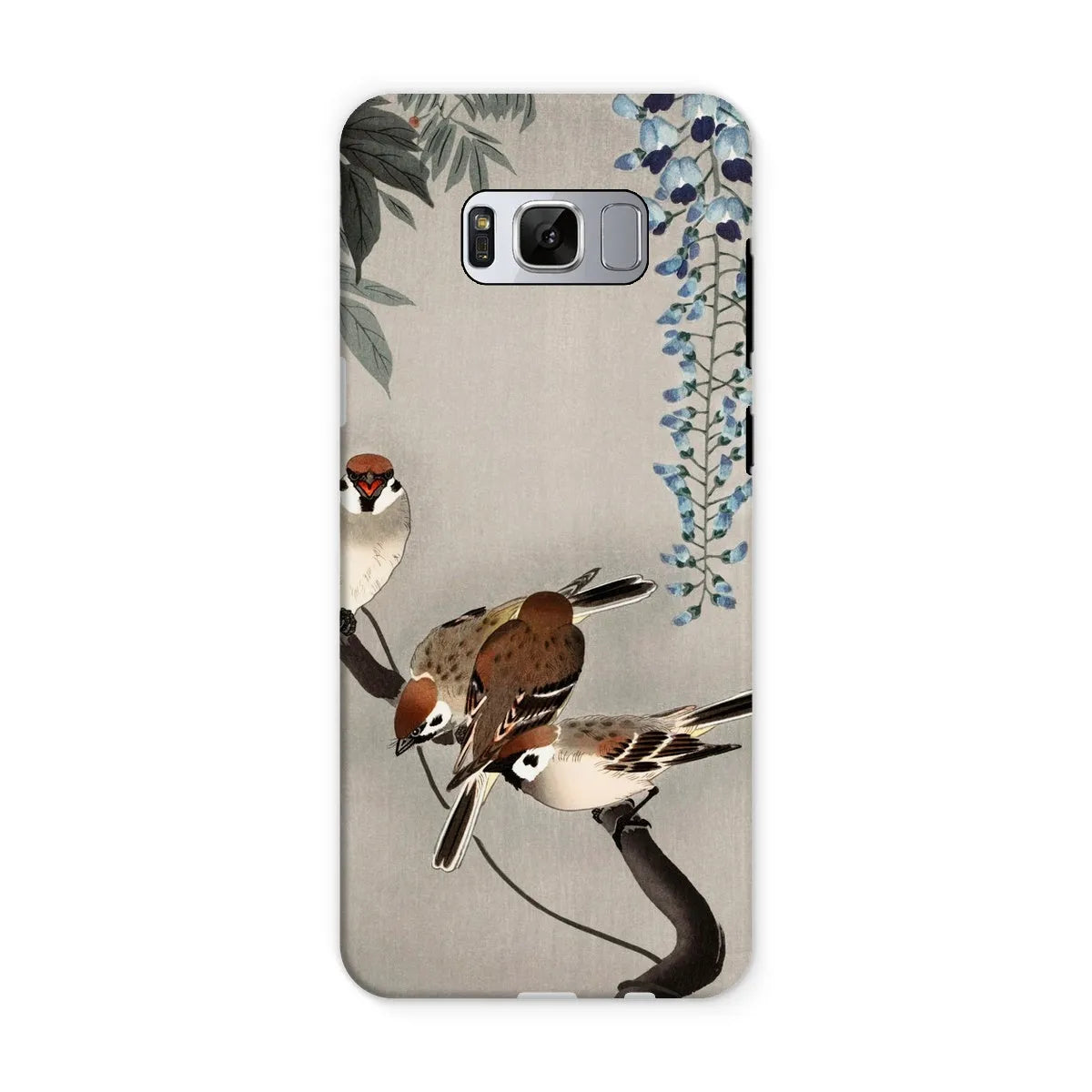 Sparrows And Wisteria - Shin-hanga Art Phone Case - Ohara Koson - Samsung Galaxy S8 / Matte - Mobile Phone Cases
