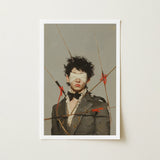 Spearhead - Dapper Gay Outlaw Art Print / Canvas Framed Person Dark Curly Hair White Dandy, Prints